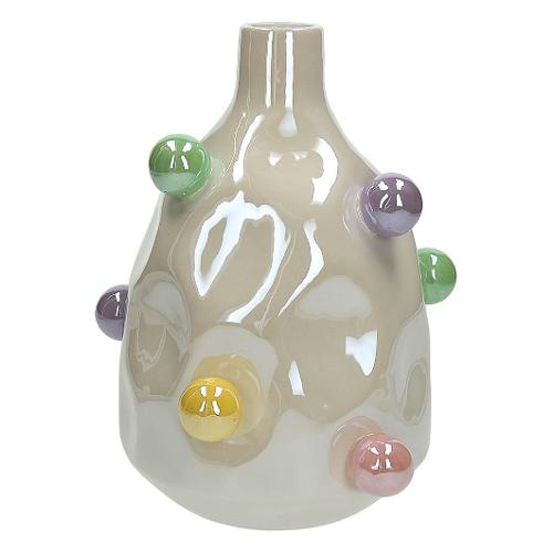 Andrea Fontebasso Vaso Ceramica (25cm) Pallini BONBON Bianco multicolore CK1VA012878