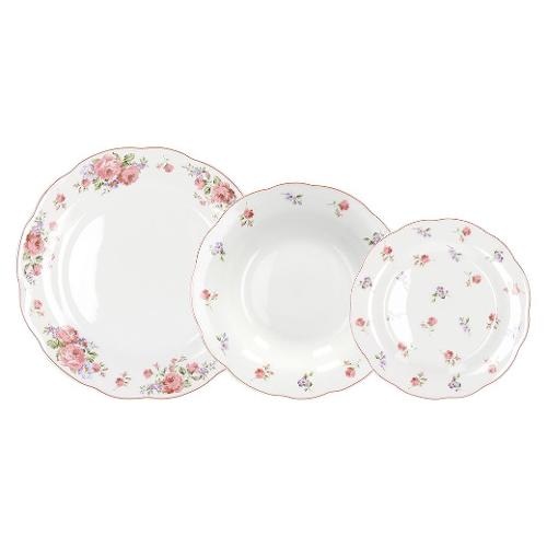 Andrea Fontebasso Servizio piatti Porcellana 18 pz POEMA CAMARGUE Bianco fiorato PK070182870
