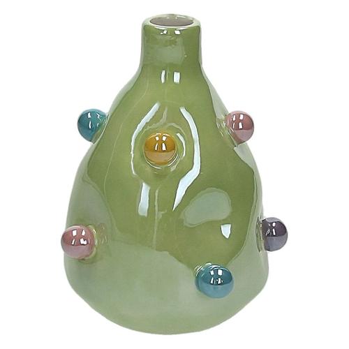 Andrea Fontebasso Vaso Ceramica (14cm) Pallini BONBON Verde multicolore CK1VA032878