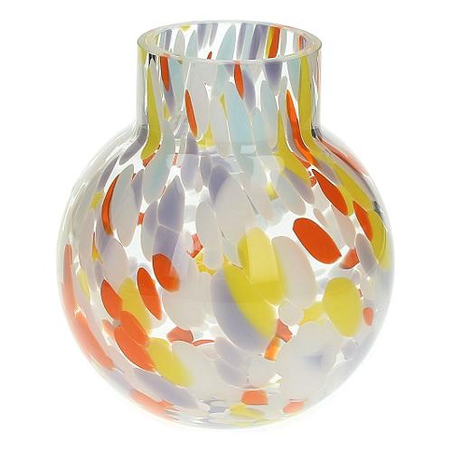 Andrea Fontebasso Vaso Vetro (14cm) DESIGN RAINBOW Arancio e Giallo GD5VA012866