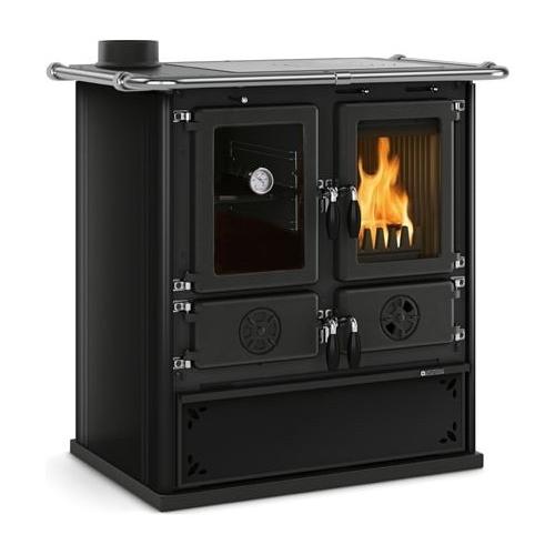 Nordica Cucina legna 7,9kW ROSETTA SX VST 5.0 Steel Nero antracite classe A+ 7013178 (88,5x57,2x84,3cm)