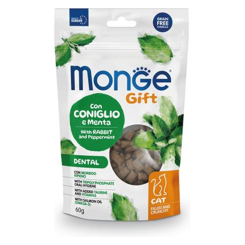 Monge Alimento Dental GIFT coniglio e menta Busta 60 gr 8500