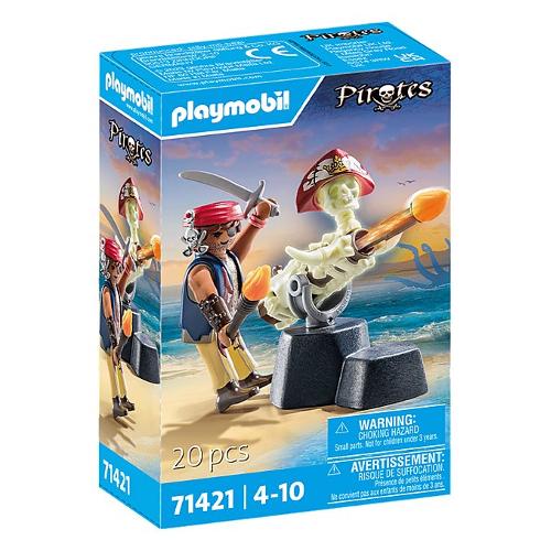 Playmobil Pirata con cannone ( 20 pz ) PIRATES 4-10a 71421