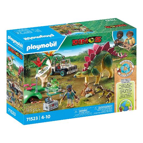 Playmobil Campo base con dinosauri ( 93 pz ) DINOS 4-10a 71523