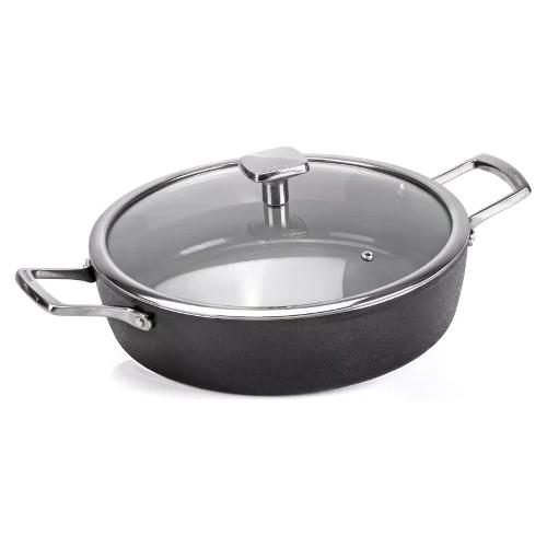 Moneta Tegame Alluminio antiaderente (28cm) con coperchio ARMONIA FINEGRES Nero 0015396106