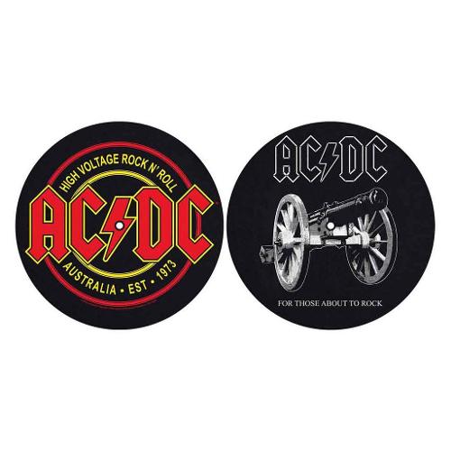 Rock Off Panno giradischi SLIPMAT Ac Dc High Voltage e For Those About To Rock SM009