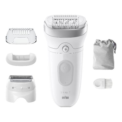 Braun Epilatore SILK EPIL 7 White e Grey SE7 041
