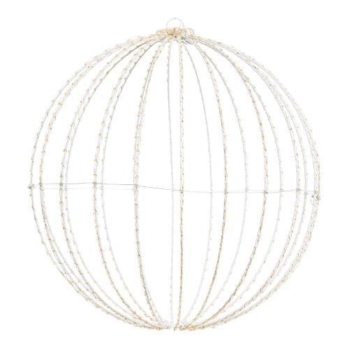 Lotti Decoro Sfera 3D Silver Metal Pro Flash light (40 cm) nr 720 luci 75757