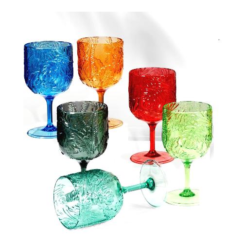 Brandani Set calici Acqua 6 pz (500ml) Acryl TROPICAL Multicolor 50071