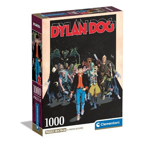 Clementoni Puzzle 1000 pz con poster incluso 18a+ (50x70cm) DYLAN DOG 39818