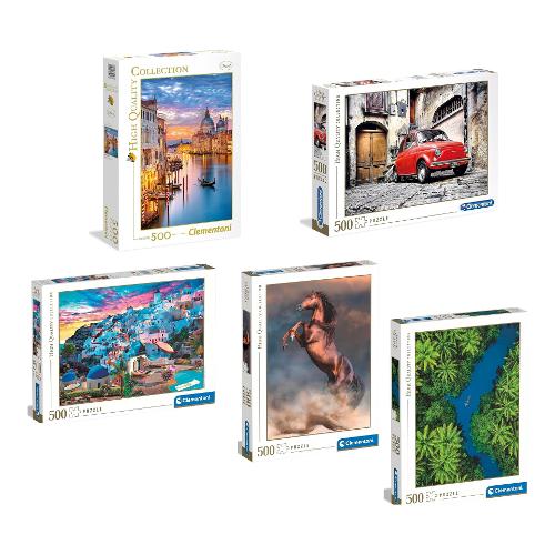 Clementoni Puzzle 500 pz 14a+ (49x36cm) HIGH QUALITY COLLECTION Assortito 87516