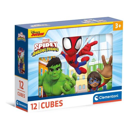 Clementoni Puzzle 12 pz Cubi 36m+ (16x12x4cm) MARVEL SPIDEY 41198