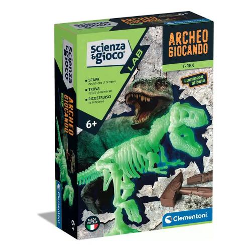 Clementoni Gioco educativo Archeogiocando Tirannosaurus Rex SCIENZA E GIOCO 19225