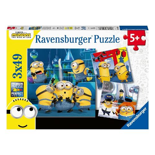 Ravensburger Puzzle 3x49 pz 5a+ (18x18cm) MINIONS Assortito 5082