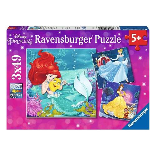 Ravensburger Puzzle 3x49 pz 5a+ (18x18cm) DISNEY PRINCESS Assortito 9350