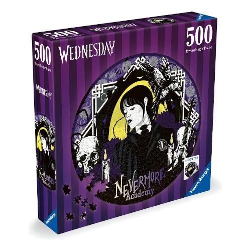 Ravensburger Puzzle 500 pz Circle 10a+ (52cm) WEDNESDAY ADDAMS Assortito 17573