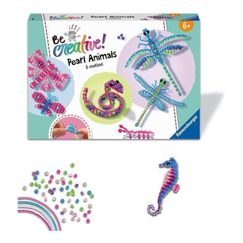 Ravensburger Pearl Animals 8 Creations Animals BE CREATIVE 18247