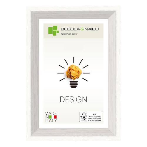 Bubola & Naibo Cornice legno (10x15cm) DESIGN OLIMPIA Bianco 7110 10 03