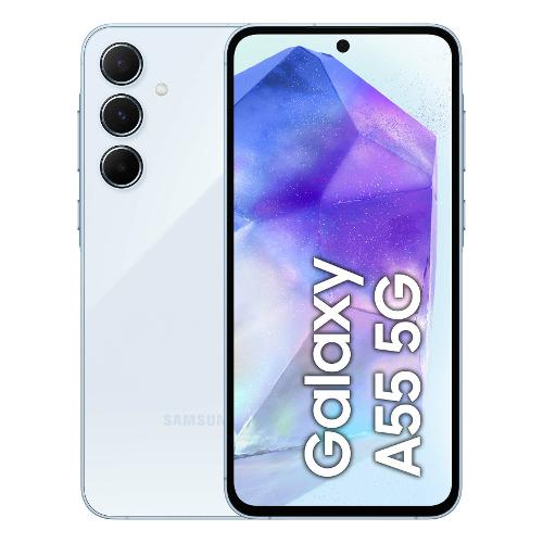 Samsung Smartphone 6,6" GALAXY A55 5G Awesome iceblue 256GB SM A556BLBCEUE Ram 8GB