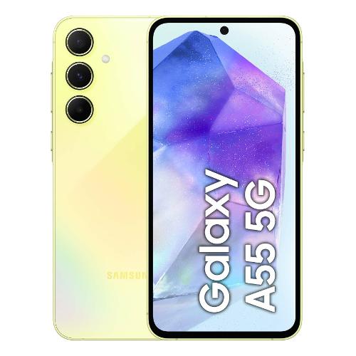 Samsung Smartphone 6,6" GALAXY A55 5G Awesome lemon ( 128GB Ram 8GB 5000mAh ) SM A556BZYAEUE