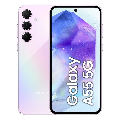 Samsung Smartphone 6,6" GALAXY A55 5G Awesome lilac 256GB SM A556BLVCEUE Ram 8GB