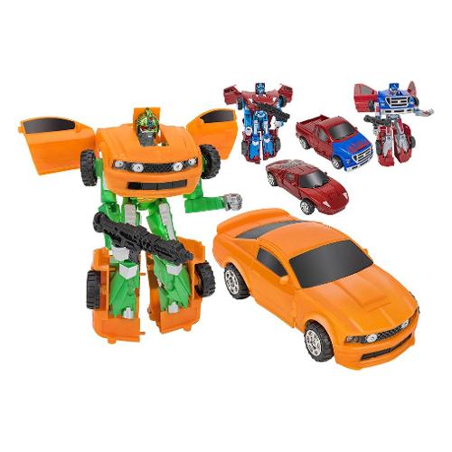 Globo Set Traxfigure Robot-Auto 1:32 3 pz W’TOY 40720