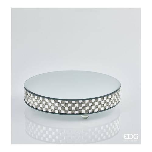 Edg Alzata (30x7cm) Specchio gemme Silver 103329 02