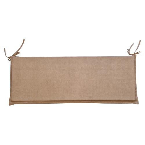 Olibò Cuscino panca misto cotone 2 posti Beige 02 (115x45x3,5cm) Sfoderabile