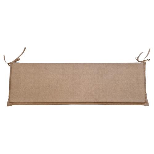 Olibò Cuscino panca misto cotone 3 posti Beige 02 (148x45x3,5cm) Sfoderabile