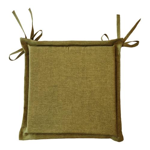 Olibò Cuscino seduta misto cotone Erba 15 (42x42x4cm) Sfoderabile
