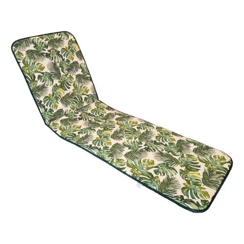 Olibò Cuscino lettino misto cotone Bahamas verde (58x188x3cm) Non sfoderabile