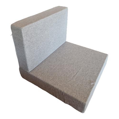 Olibò Cuscino divano misto cotone 1 posto Grigio