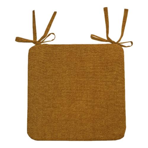 Olibò Cuscino seduta misto cotone Trill Oro 30 (43x43x5cm) Sfoderabile