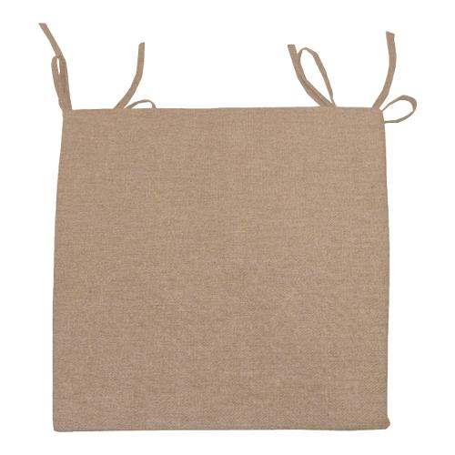 Olibò Cuscino seduta misto cotone Beige 02 (40x40x5cm) Sfoderabile