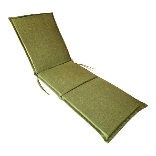 Olibò Cuscino lettino misto cotone Erba 15 (56x180x3,5cm) Sfoderabile
