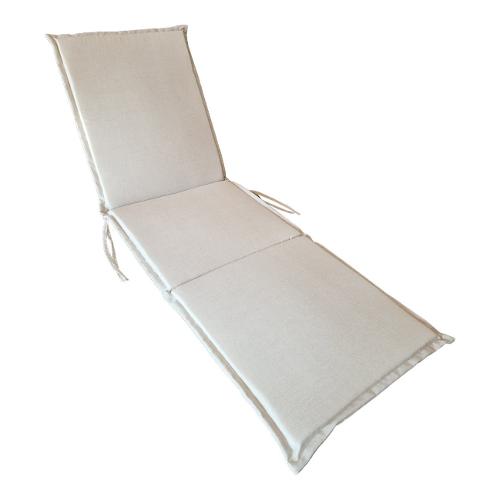 Olibò Cuscino lettino misto cotone Naturale 29 (56x180x3,5cm) Sfoderabile