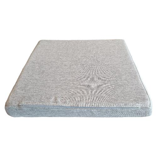 Olibò Cuscino seduta misto cotone Grigio chiaro 16 (53x53x7cm) Sfoderabile
