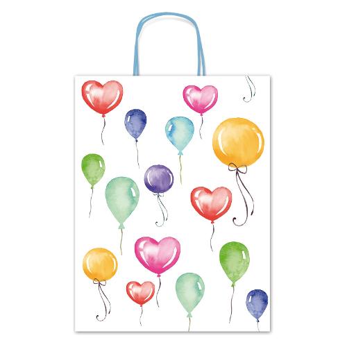 Saul Sadoch Shopper regalo (36x12x46 cm) Palloncini ALLEGRA Bianco multicolore SDX36141G