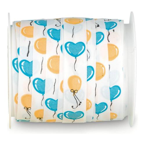 Brizzolari Nastro regalo Rocchetto Palloncini Assortito 1cm x 10m 2 pz 02846899