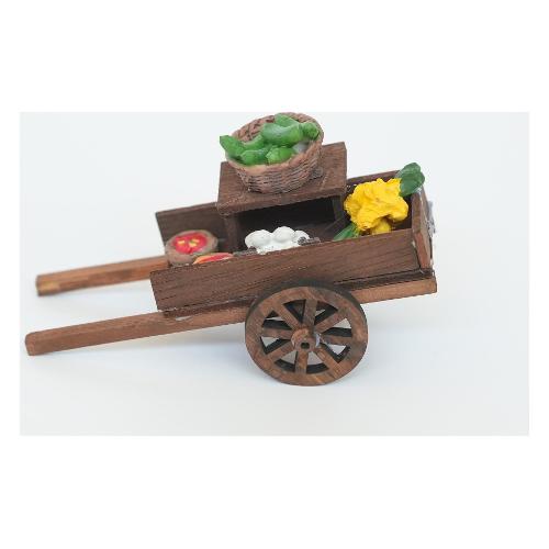 Rossi Rosa Carretto legno 13 cm presepe Assortito 12097S