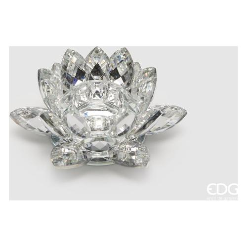 Edg Porta candela (15x6cm) Ninfea CRYSTAL Trasparente 105263 91