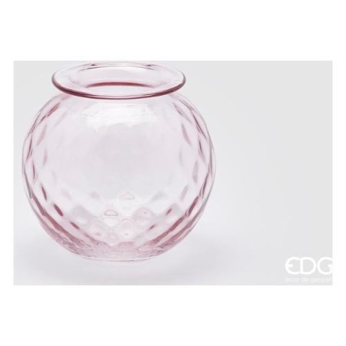 Edg Vaso Vetro (15x14cm) Sferico OPIUM Rosa 107534 50
