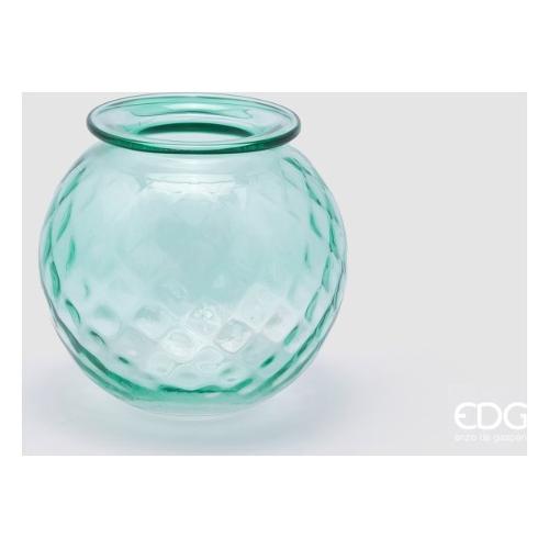 Edg Vaso Vetro (15x14cm) Sferico OPIUM Turchese 107534 885