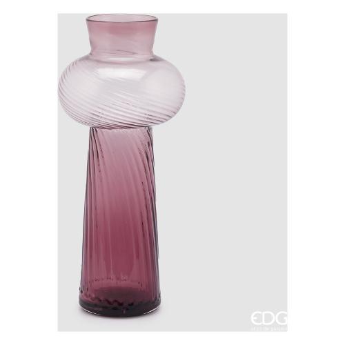 Edg Vaso Vetro (19x41cm) BOLLA Rosa antico 1100108 A556
