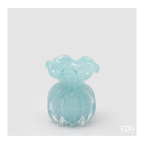 Edg Vaso Vetro (10x12cm) SACCHETTO Azzurro 1100167 A883
