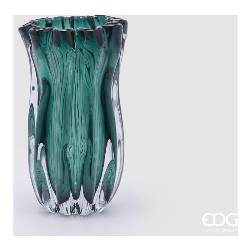 Edg Vaso Vetro (16,5x28cm) FLUIDO Verde 1100340 A770