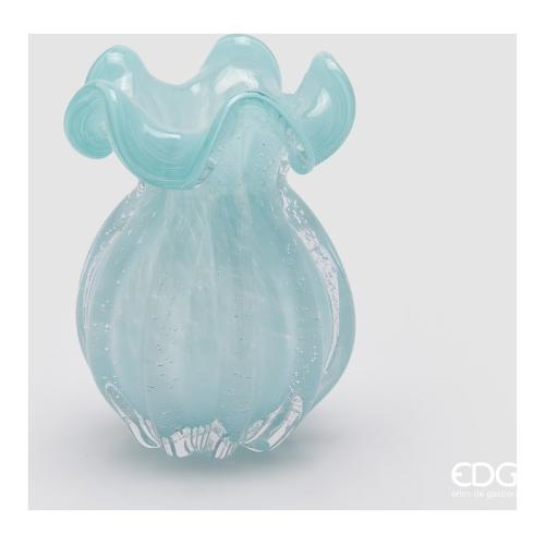 Edg Vaso Vetro (13x17cm) SACCHETTO Azzurro 1100169 A883