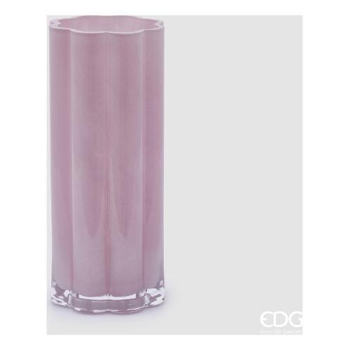 Edg Vaso Vetro (13x30cm) FLOWER Rosa 1100279 A552