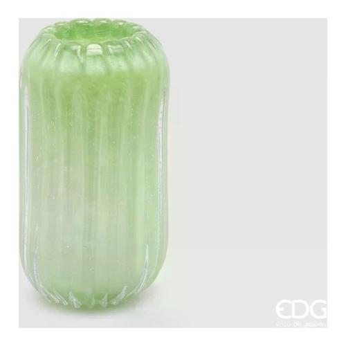 Edg Vaso Vetro (12x24cm) REEF Verde 1100171 A771