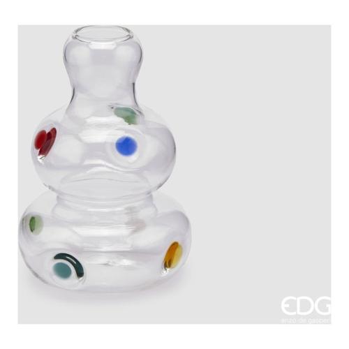 Edg Vaso Vetro (10,5x15cm) POIS Trasparente multicolore 1100112 A999